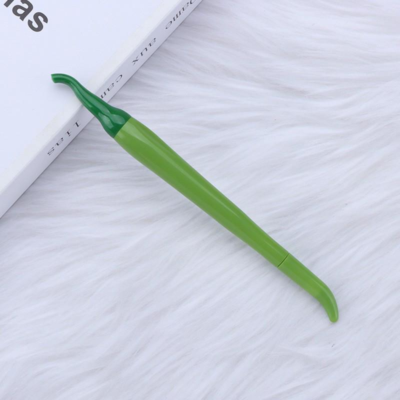 

Creative Chili Pepper Pen Set - Red, Green, Yellow Vegetables for Office and Signature Use Black Refill