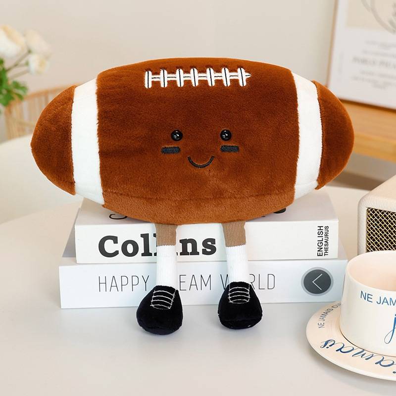 Jc Rugby Plush Toy With Pp Cotton Suitable For Childrens Daily Birthday Gifts