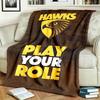 Hawthorn Hawks  Theme Blanket Suitable For Beds Sofas And Camping Perfect For Both Men And Women Comfortable Bedding All Year Round