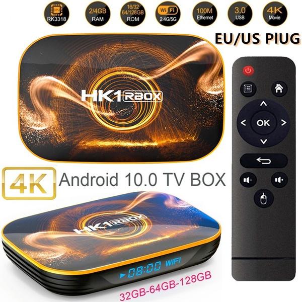 Buy RK3318 HK1 RBOX TV Box Set Top Box Android 10.0 Network TV Box HD ...