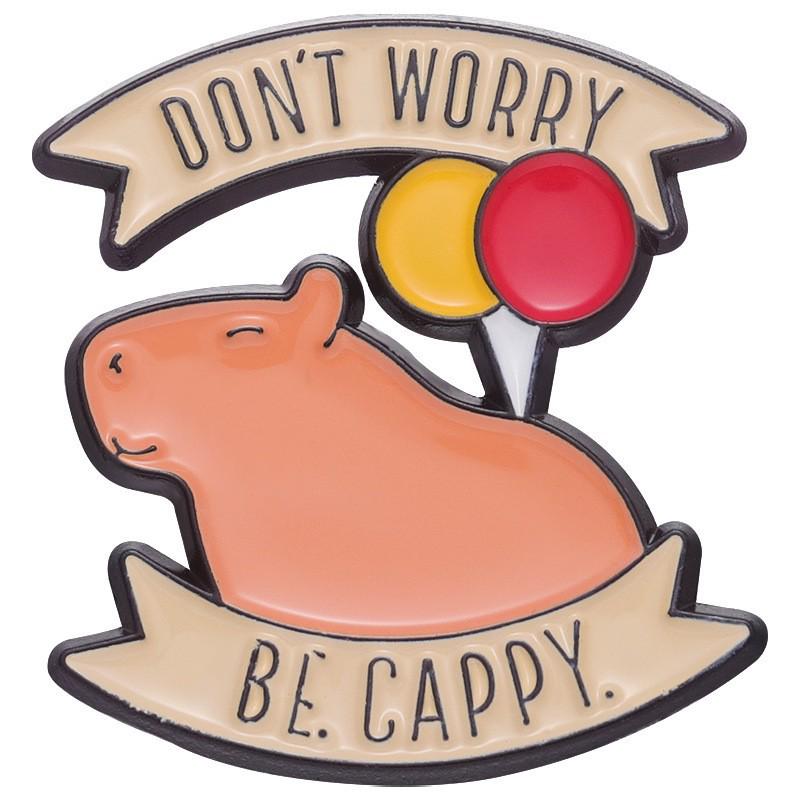Cartoon Capybara Brooch Set: Cute Animal Series Badge from Europe & America