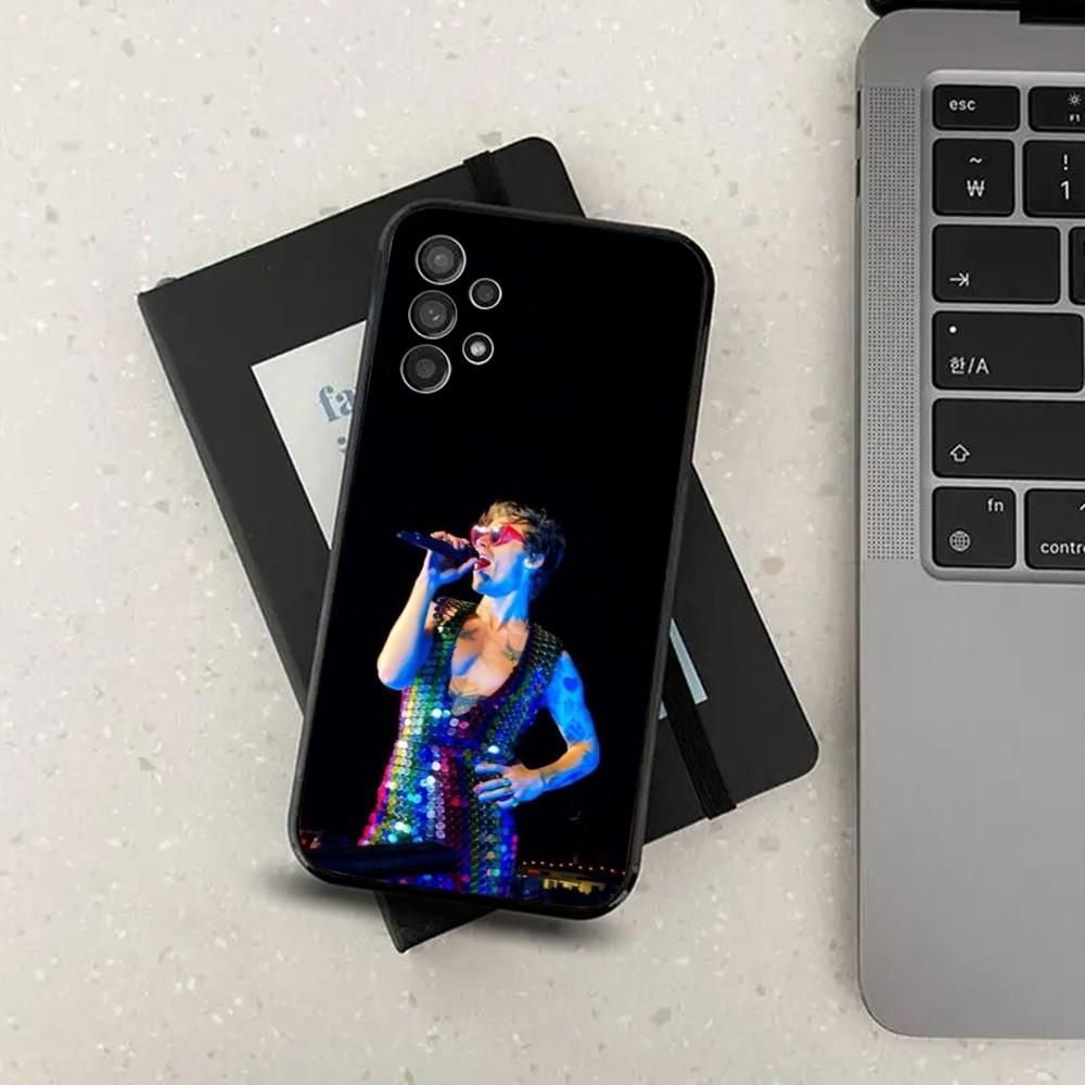 Singer H-Harry-Styles-S Phone Case For Samsung Galaxy A13,A21s,A22,A31,A32,A52,A53,A71,A80,A91 Soft Black Cover