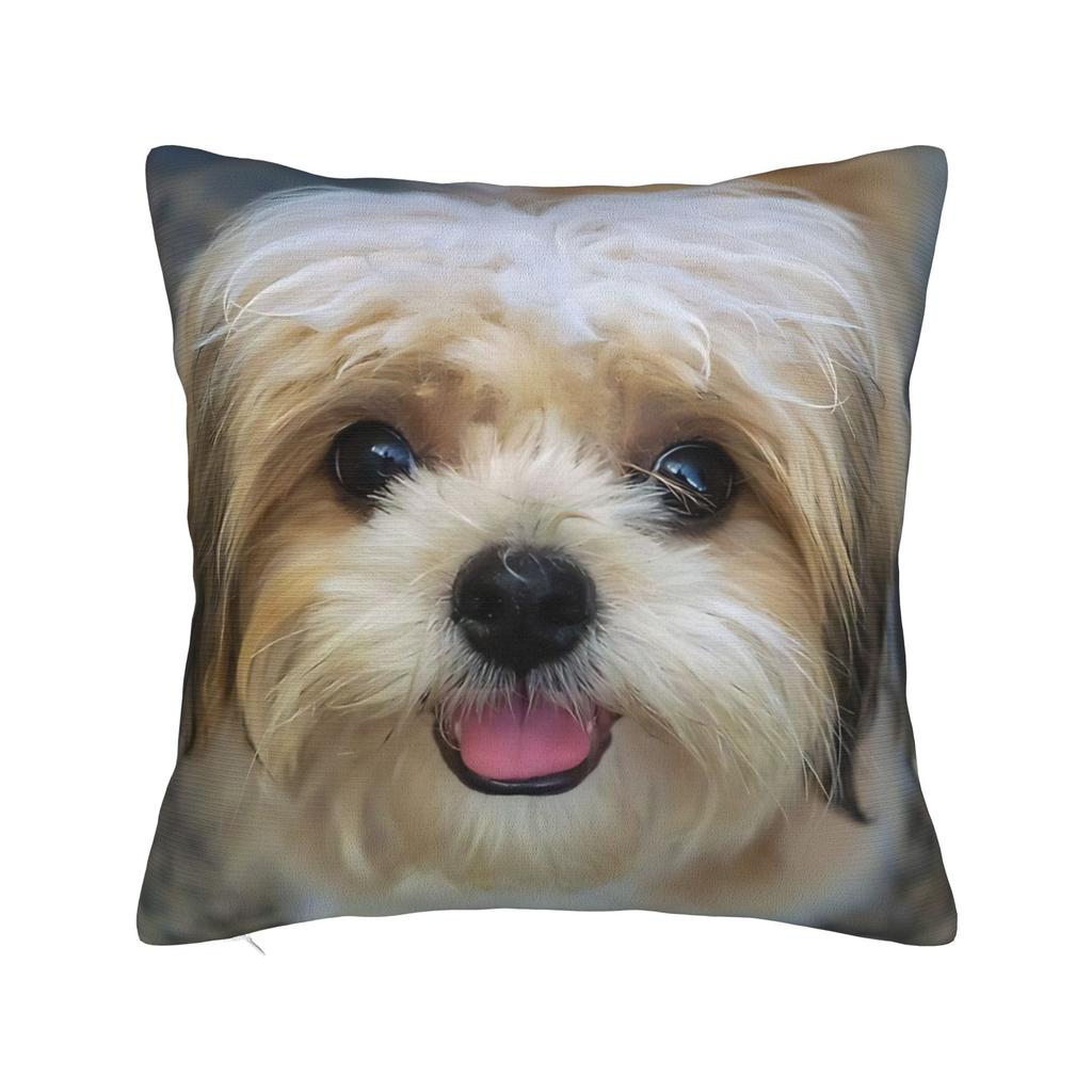 Cute Puppy Pet Pillow Cover Morden Pillow Case For Office Car Home Decor Soft Cushion Cover Gift