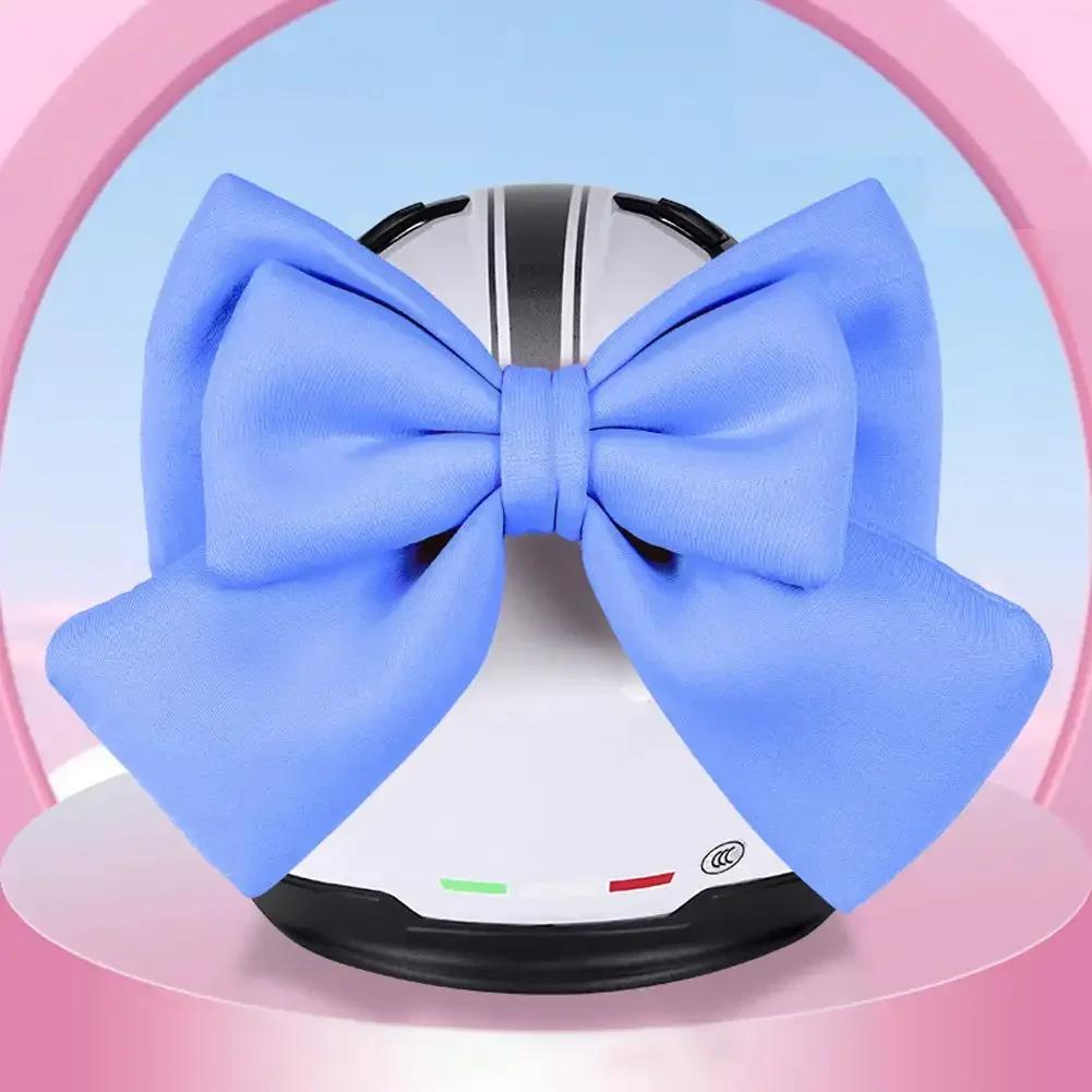 Cute Bowknot Electric Vehicle Decoration Helmet Bow Cloth Satin Ribbon Bow Helmet Decoration Girl Motorcycle Helmet Accessories