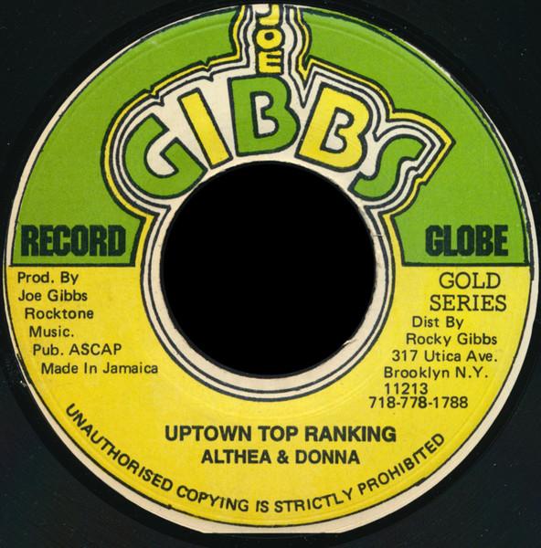 

7inch Record ALTHEA & DONNA - Uptown Top Ranking NONE Joe Gibbs Recor US Reggae, Ska & Dub Used