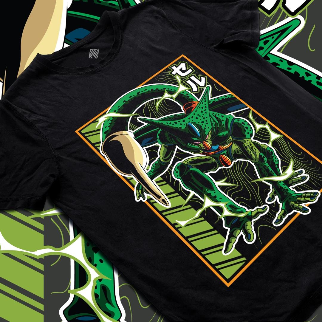 

DBZ Imperfect Cell Shirt First Transformation Villain Art Tee L