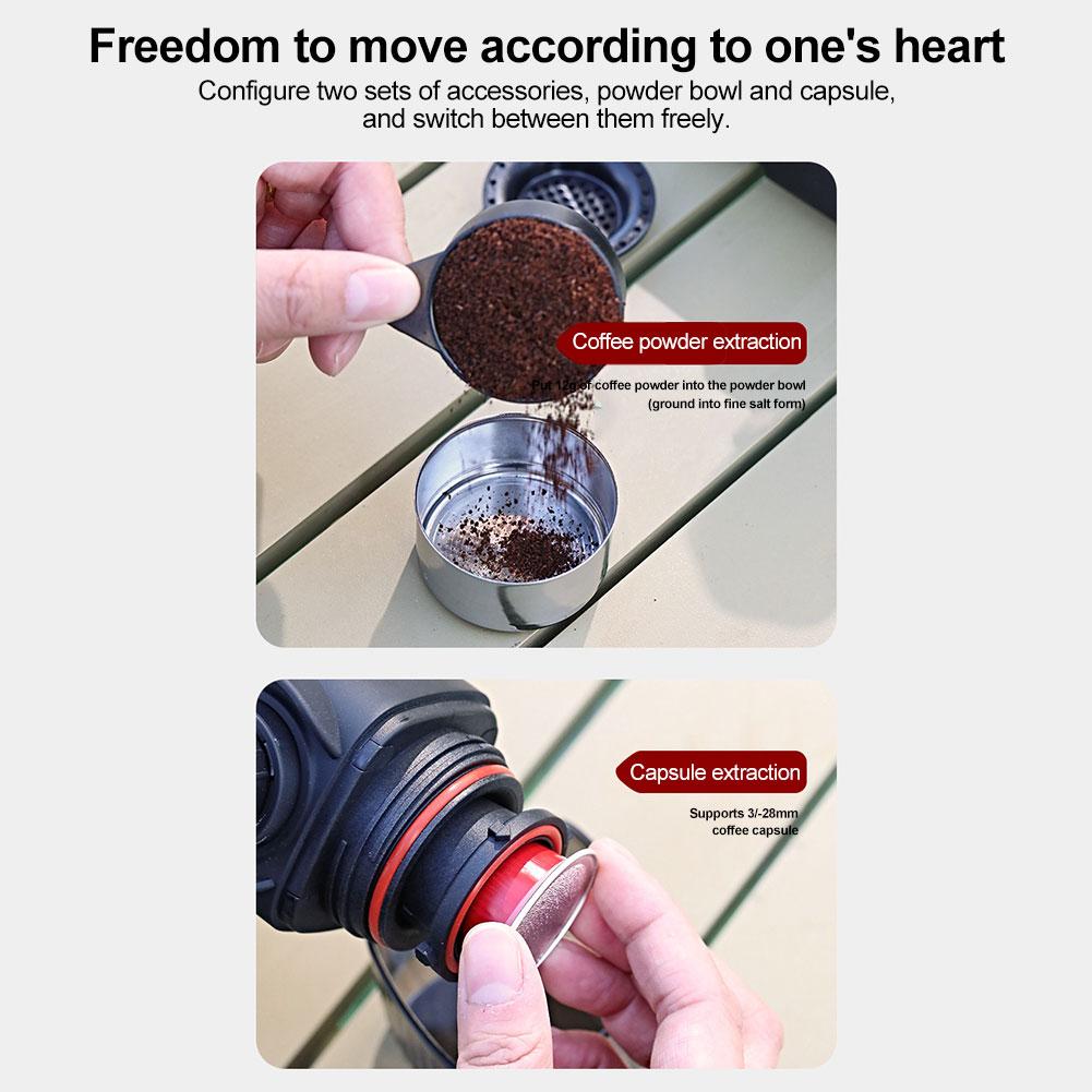 Portable Espresso Maker Mini Manual Espresso Machine Small Travel Coffee Machine for Travel Camping