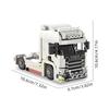 European Truck Head Building Blocks Diy Connectable Container Trailer Model Bricks Educational DIY Toys For Children's Gifts