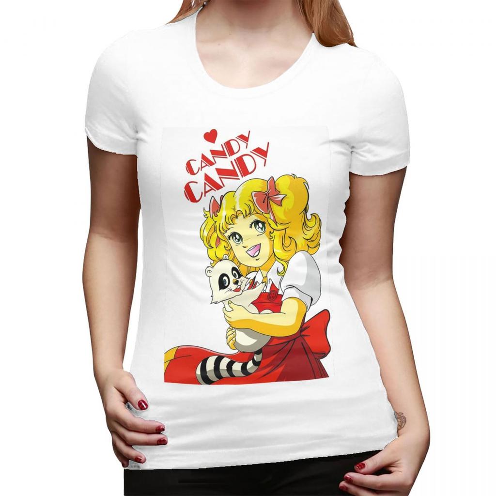 Cute Girl And Amp Boy Candy Candy And Terry Anime Unisexga TShirt for Women T Shirts Womens Short Sleeve Summer Clothes Tops