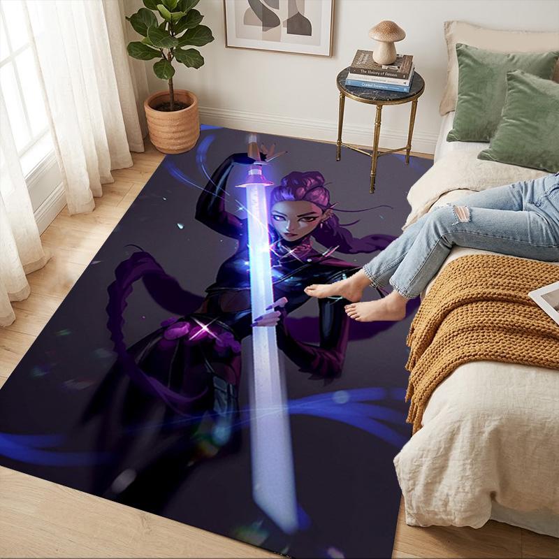 Light Sword Warrior Living Room Non-Slip Area Rug Soft Carpet for Bedroom Game Playroom Sofa Office Home Decor Doormat Christmas Gift C9211272