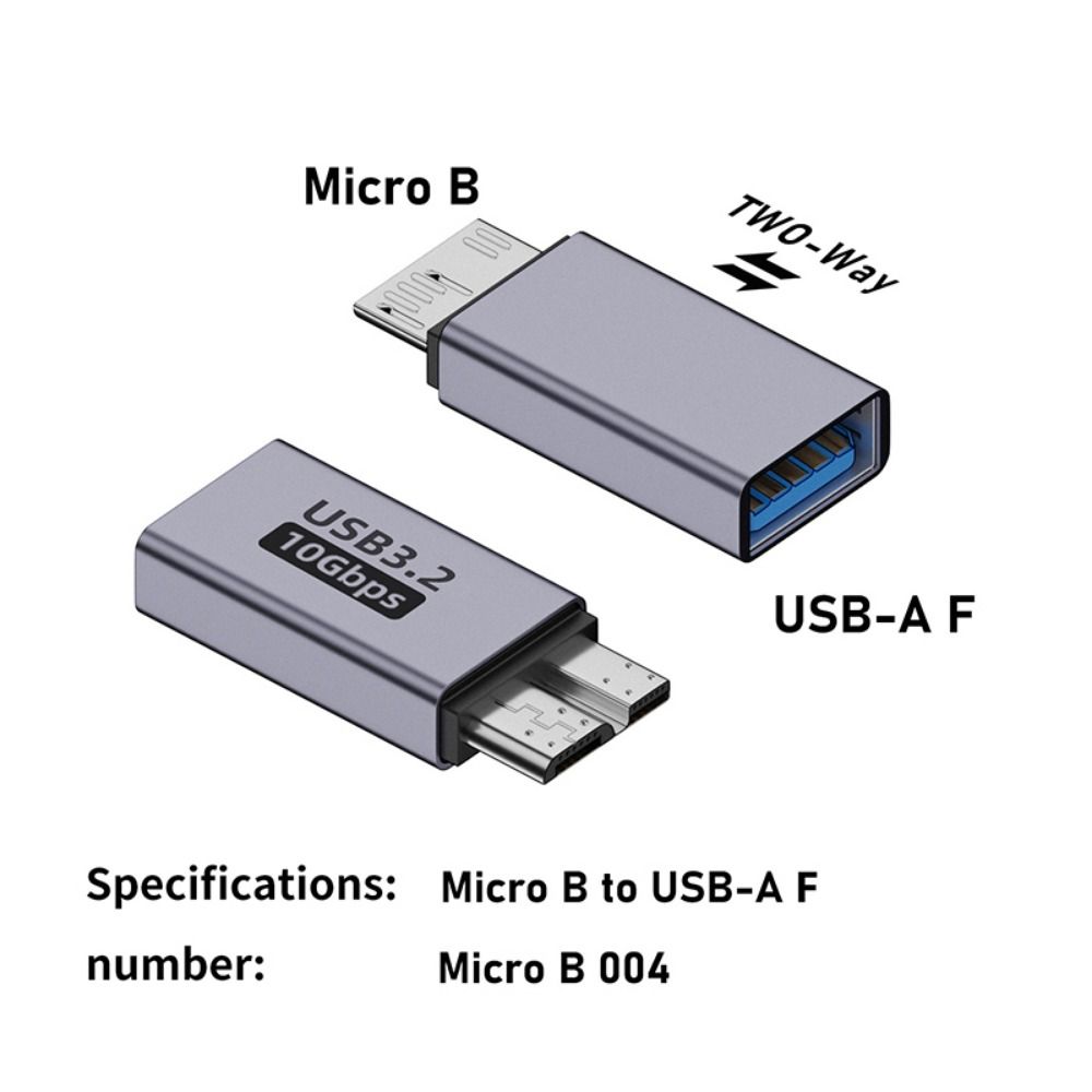 High Speed Micro B Adapter Male To Type C Type-C USB3.0 Micro B Connector Type C Female Adapter  PC