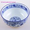 Blue and White Porcelain Large Ceramic Soup & Noodle Bowl