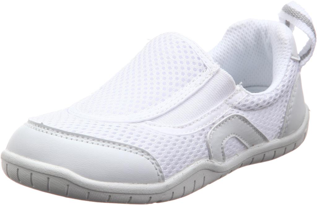 IFME Breathable Sole Indoor Size 3E Slip-On Shoes, SC-0002, Kids, White, 22.0 cm,