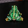 New Diamond-set Frog Jewelry Box Frog Jewelry Box Ring Storage Enamel Craft Gift Box Jewelry Storage Box