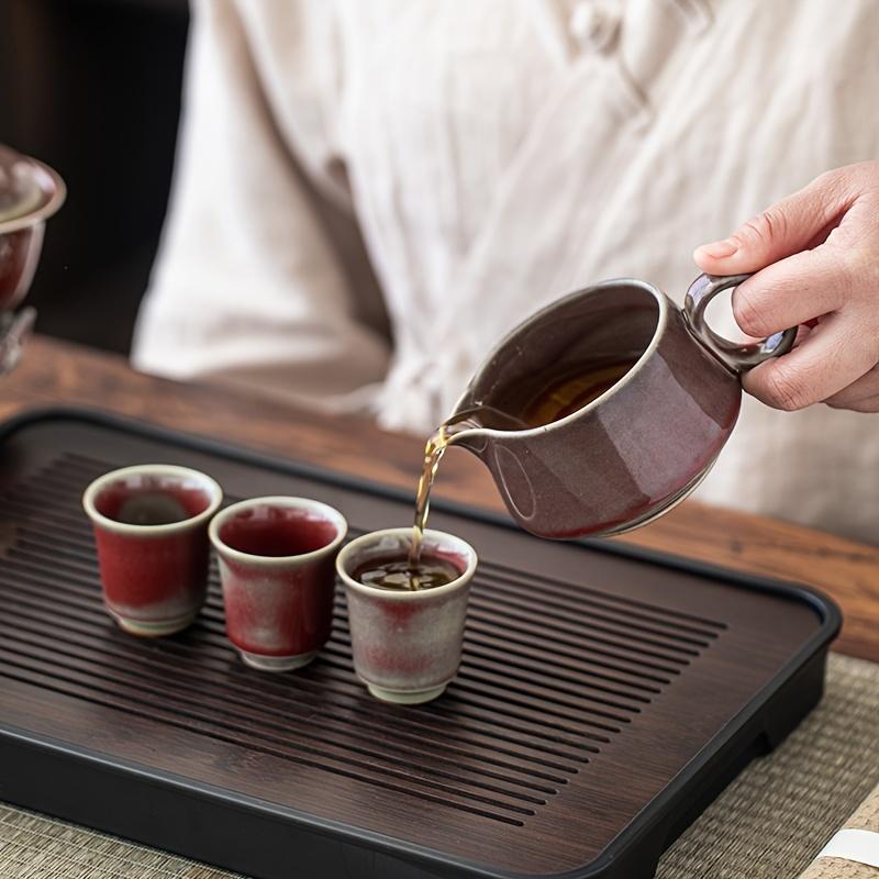 1 Set Of Kiln Ceramic Tea Set Dragon Semi-automatic Tea Set Lazy Tea Set Rotating Tea Set With Tray Chinese Kung Fu Tea Set Home Living Room Office Re