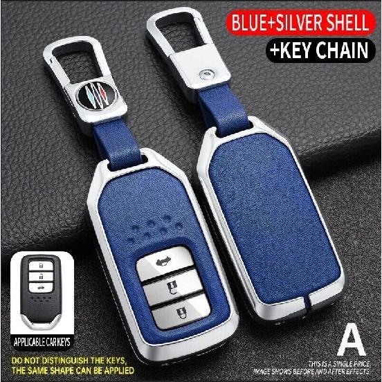 Zinc Alloy TPU Car Key Fob Case Cover For Honda Civic Accord CR-V HR-V Fit Pilot