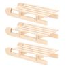 3 Stück Mini Holzschlitten Weihnachtsdekoration Unfertiger Holzschlitten Bastelarbeiten Heimdeko Tischdekoration Unfertiger Holzschlitten