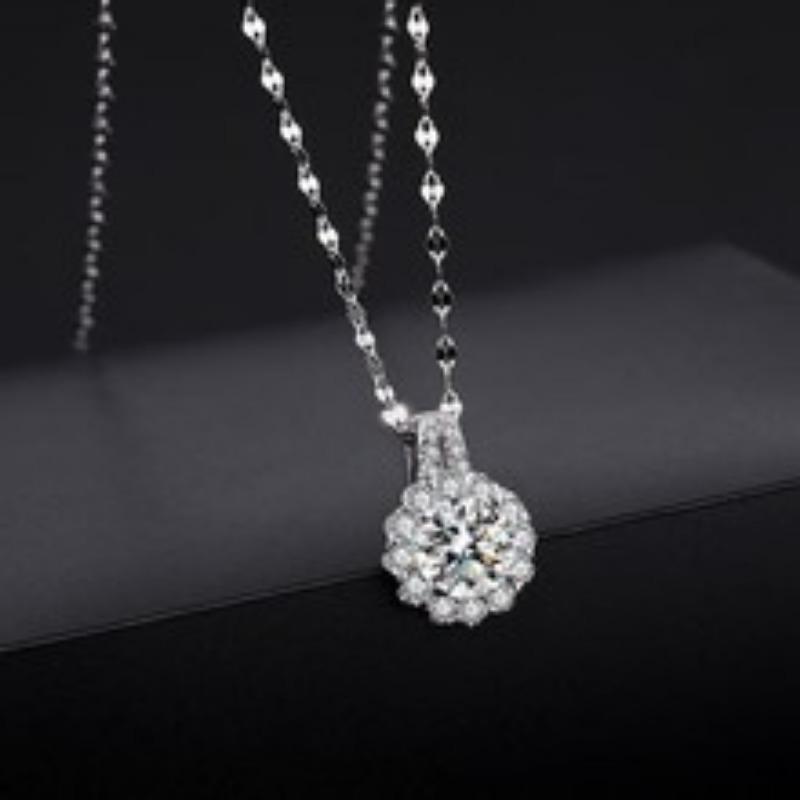 Fashion Korean Style Double Sized Rhinestone Ball 925 Pin Stud Earrings