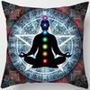 Boho Dragon  Chakra Printed Pillow Covers Pattern Cushion Cover Suitable For Sofa Bedroom Car Pillow Cover