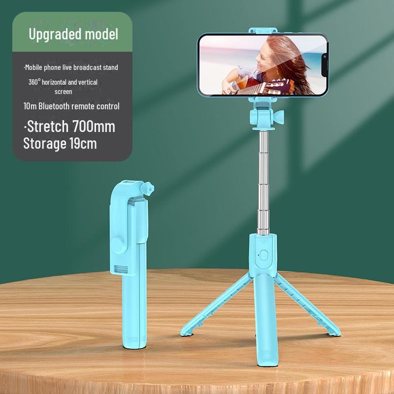 Portable Mini Bluetooth Selfie Stick with Tripod & Fill Light for Mobile Photography