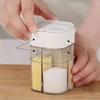 4 Compartment Seasoning Box Multifunctional Portable Dustproof Sealing Clear Spice Storage Container for Kitchen Supplies
