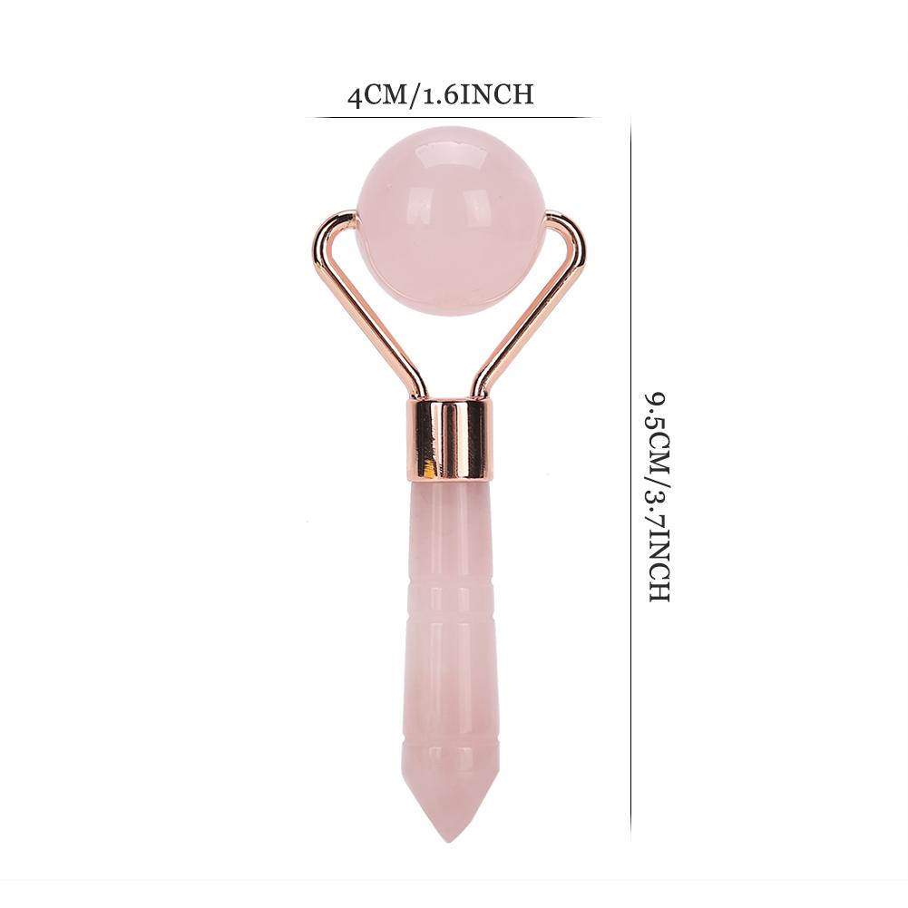 Rose Quartz Face Roller Massager Skin Tightening Lifting AntiWrinkle Facial Massager