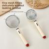 304 Stainless Steel Fine Mesh Strainer Long Handle Fine Mesh Colander Sieve Multi-function Filter Mesh Kitchen Baking Tools