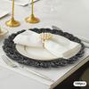 100Pcs Round Plastic Charger Plates Set, 13 In Decorative Dinner Charger Plates for Party Table Setting, Reusable Charger Plates