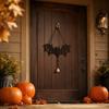 Glowing Halloween Luminous Bat Ornament Wooden Bat Wall Art Bat Door Pendant  Window Fireplace