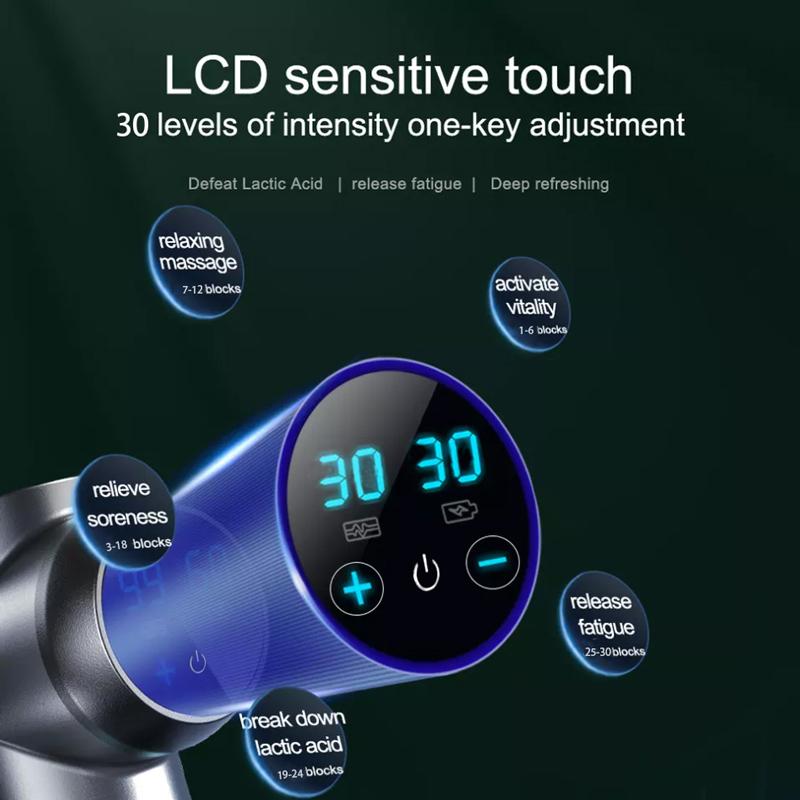 Mini Massage Gun Electric Shock Muscle Relaxation Vibration Fitness Massager For Body Neck Back Ladies Home Travel Fascia Gun