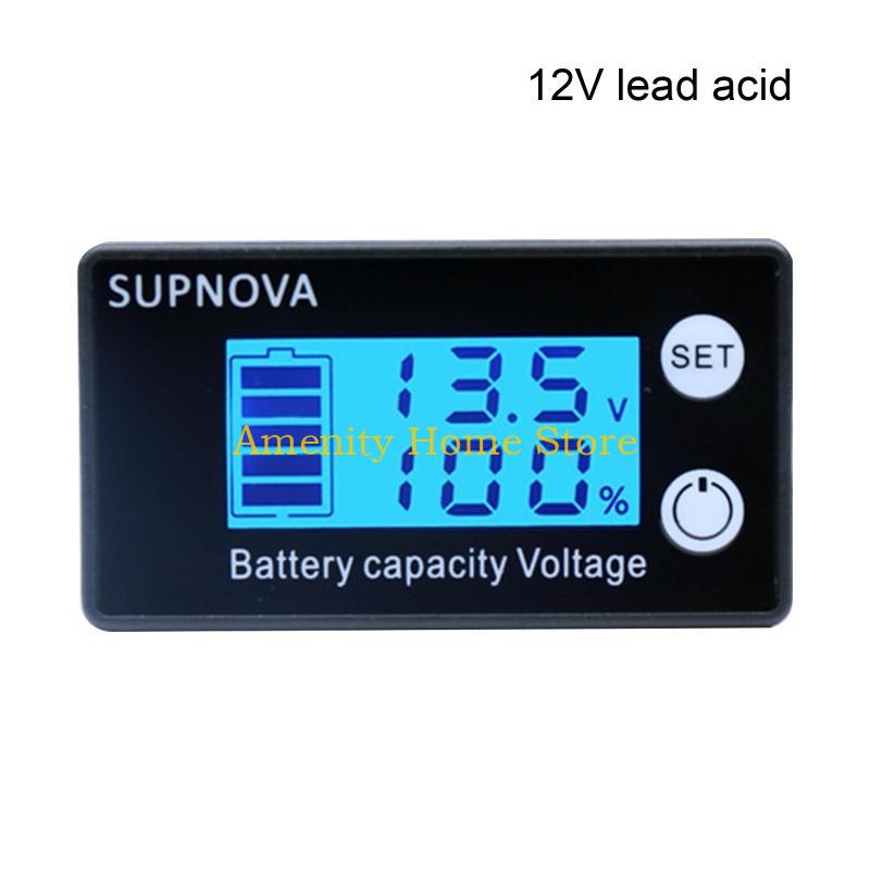 F26C Battery Meter Monitor DC7-68V Digital Battery Capacity Tester Battery