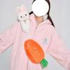 Rabbit Plush Toy Fluffy Carrot Shoulder Bag Cute Things Kawaii Cartoon Animal Plushie Doll Holiday All Match Bag Birthday Gift