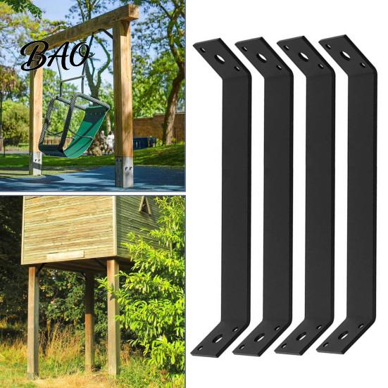 Colț structural tesit 4 BUC Suport unghiular 45 de Grade pentru Pergola, Instrument de Reparare pentru Casa din Lemn Moale Rezistent, Cadru Rezistent la Rugina din Oțel,