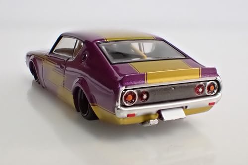 BoostGear Custom AOSHIMA 1/64 Scale Grand Champion 15th Edition Kenmeri GT-R 1973 Model (KPGC110) BoostGear Custom Color (No Base, Box Included) Finis