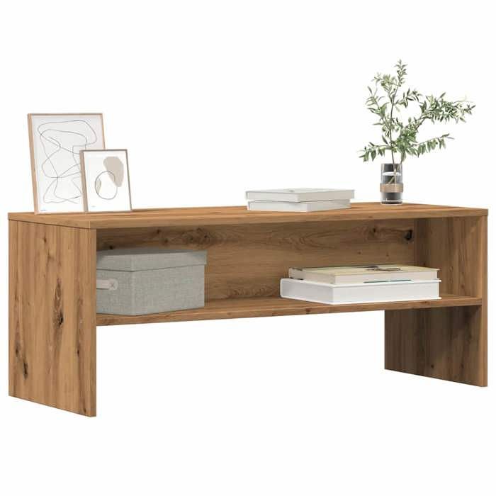 VidaXL Meuble TV chêne artisanal 100x40x40 cm bois d'ingénierie 855769