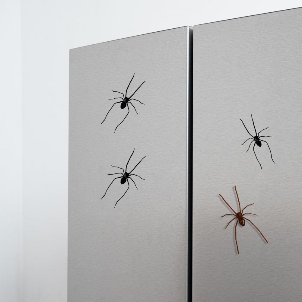 Spider Fridge Magnet, Realistic Magnetic Spider For Refrigerator Car Garage Door, Fun Decor For Halloween Parties Office Pranks