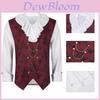 Cautivador Top de Disfraz de Vampiro Steampunk Vintage para Hombres para las Festividades de Halloween