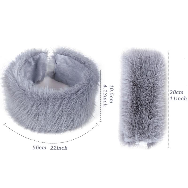 Fashion Headbands Plush Headwrap for Casual Sport Outfit Windproof Hairhoop Hat
