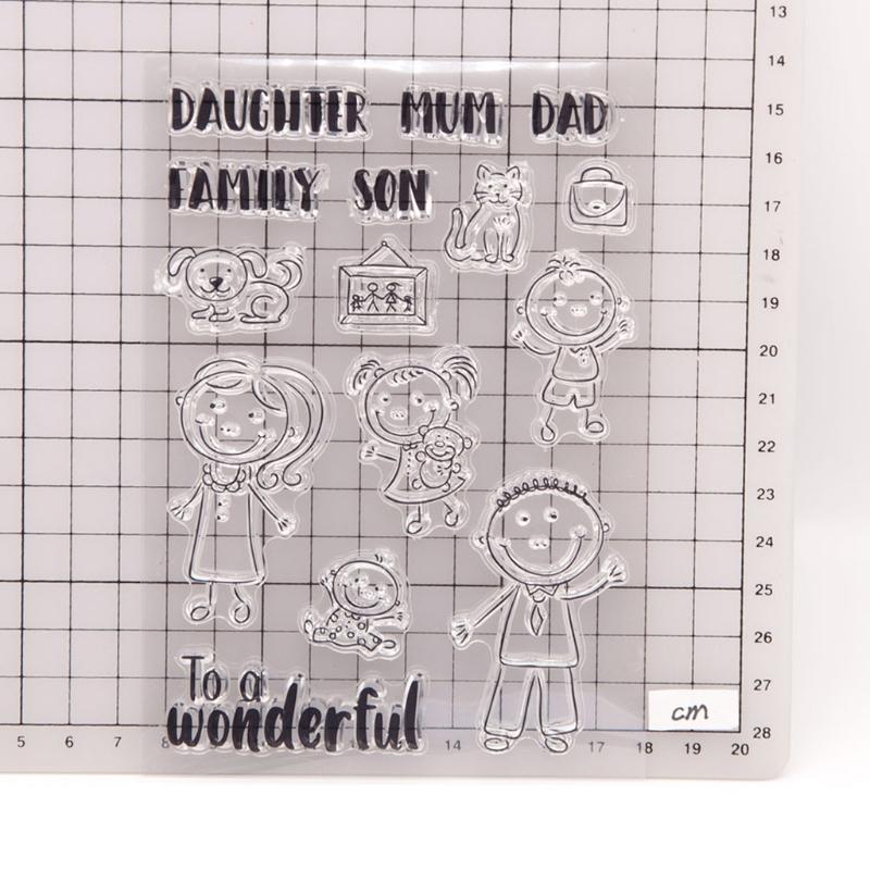 Buy Boy Girl Silicone Clear Seal Stamp DIY Scrapbooking Embossing Photo ...