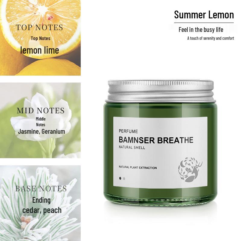 Men's Car Air Freshener Solid Balm: Long-lasting Odor Removal Ornament for Car Interior