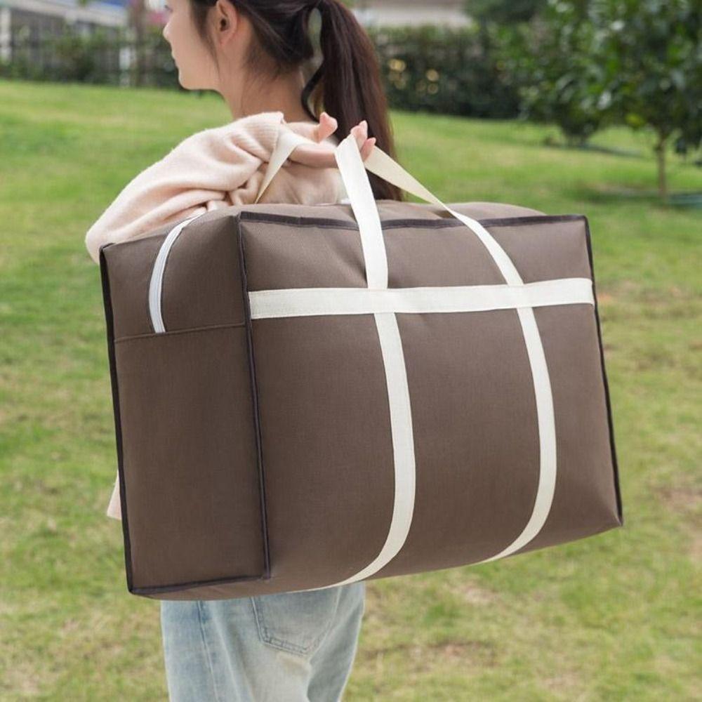 With Handle Quilt Storage Bag Large Capacity Moving Luggage Bag Premium Clothes Storage Bins  Home