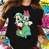2025 Disney Mickey Mouse Cute Harajuku Ullzang Fashion Top Family Parent-Child Top 100% Pure Cotton Printed Leisure T-shirt