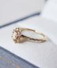 Anz Chemistry Petite Oval Diamond Snowflake Ring