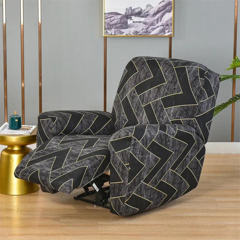 1 2 3 Seater Recliner Sofa Cover Stretch  Chair Cover Elastic Sofa Slipcovers for Living Room Armchair Furniture Covers