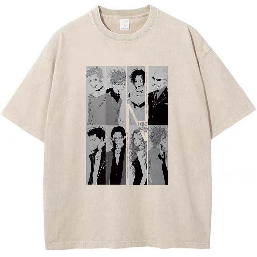 Gotická nadměrná trička Y2k Prané retro tričko Potisk lebky a nápisů Trička Volné tričko s krátkým rukávem pro muže a ženy