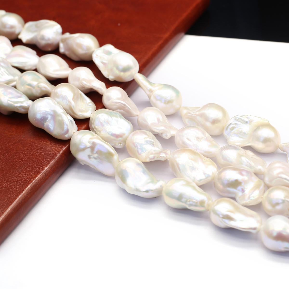 

1 нить нерегулярного барочного жемчуга 15x20 мм для изготовления ювелирных изделий своими руками ожерелье браслет серьги аксессуар 15x20mm