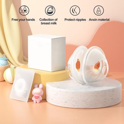 Yousheng 2Pcs Breast Shells Comfortable Nursing Cups No Wasted Silicone Milk Collectors for Sore Nipple Milk Saver