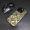 COOL M-Money 100 Dollars Coque de téléphone pour iPhone17,16,15,14,13,12,11 Plus,Pro Max Couleur Argenté Plaqué Intérieur