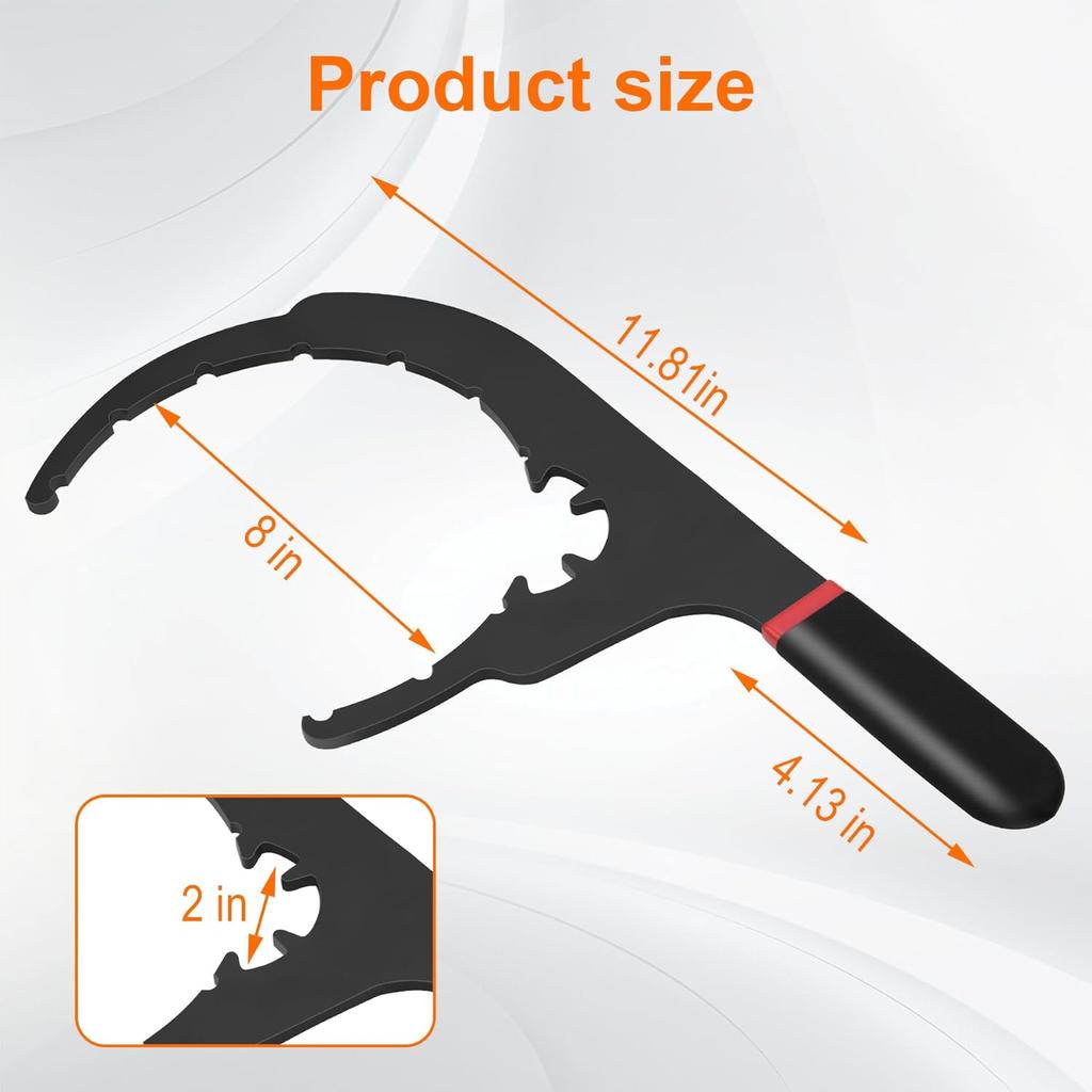 Diesel Fuel Filter Wrench for Davco 4.6/5/6/8 Inch Fuel Water Filter,Fuel Filter Removal Tool for DD13, DD15, DD16 Diesel Engine