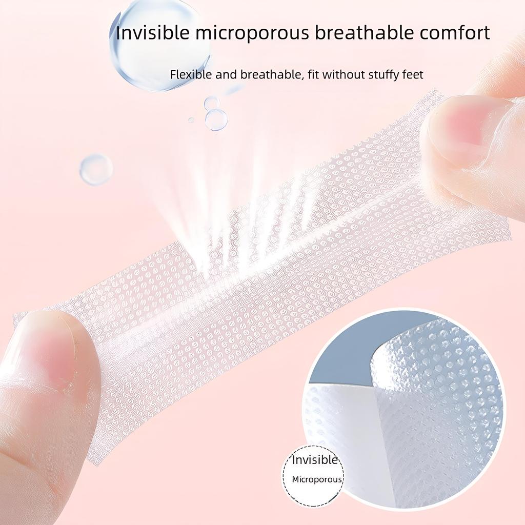 5m Roll of Transparent Silicone Gel Moleskin Tape for Blisters, Unscented, Flexible Protection for Feet Fingers Toes - Waterproof Reusable